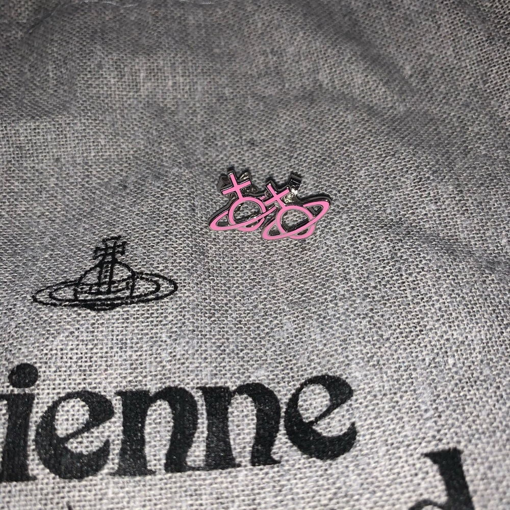 Vivienne Westwood Pink & Silver Earrings